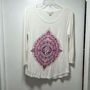 Lucky Lotus 3/4 sleeve Tshirt